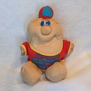 Vtg 1980s Dan Dee Nylon Plush Potato Pillow Wrinkly Man Doll Stuffed Toy Squishy